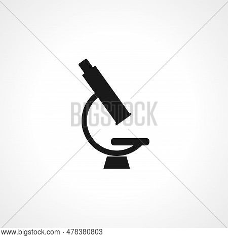Microscope Icon. Microscope Simple Vector Icon. Microscope Isolated Icon.