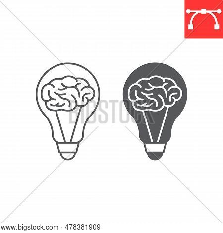 Creativity Line And Glyph Icon