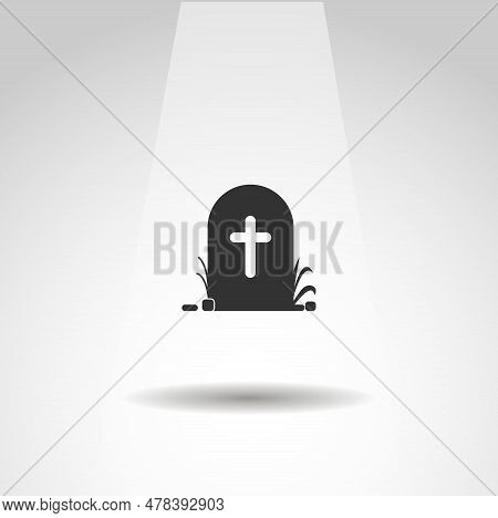 Grave Icon. Death Vector Icon, Simple Grave Icon