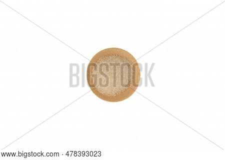 Gelatin Granulated Or Gelatine Powder Isolated On White Background. It Is Used Most Gummy Candy And 