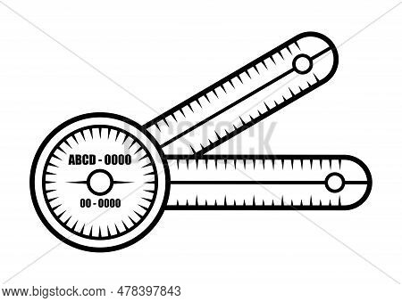 Goniometer Instrument Vector Measures An Angle Or Allows An Object To Be Rotated To A Precise Angula