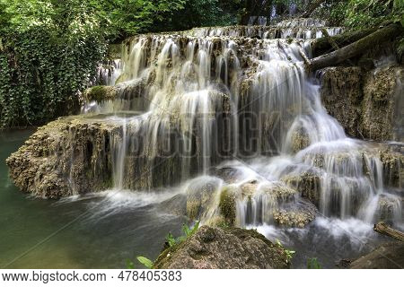 Cascade Waterfalls. Krushuna Falls In Bulgaria Near The Village Of Krushuna, Letnitsa.