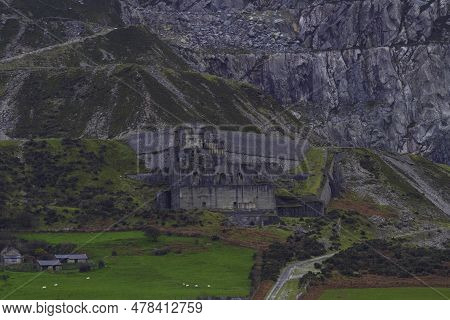 Trefor Granite Quarry On The Llyn Peninsula, North Wales, Landscape.