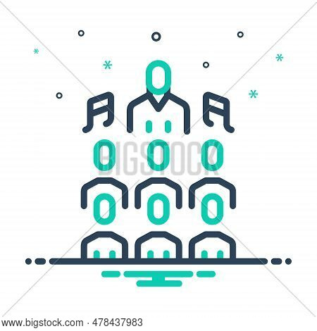 Mix Icon For Chorus Concert Classic Performance Music Conductor Singer Choirmaster Practicing