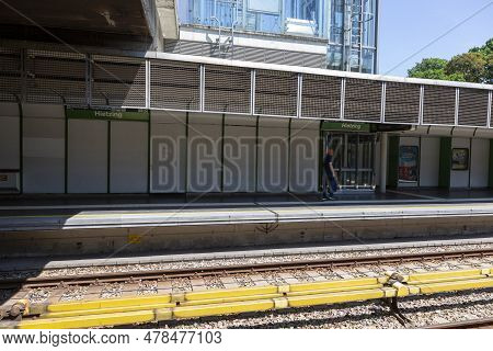 Vienna, Austria - June 13, 2023: View Of Hietzing Metro Station In Vienna