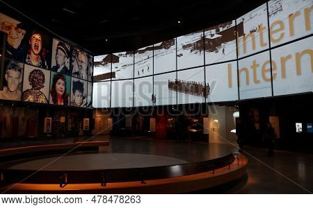 Winnipeg, Manitoba, Canada - 11 18 2014: Part Of The Human Rights Gallery Of Canadian Museum For Hum