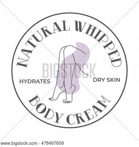 Natural Whipped Body Cream, Care For Skin Label