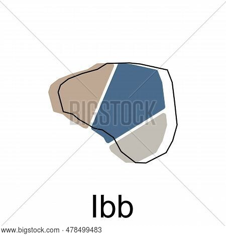 Map Of Ibb Province Of Yemen Illustration Design, World Map International Vector Template With Outli