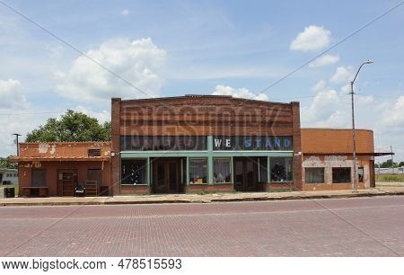 Granger Tx: June 7, 2023 - Historic Downtown Buildings In Granger Texas