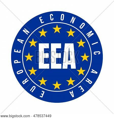 Eea European Economic Area Symbol Icon Illustration
