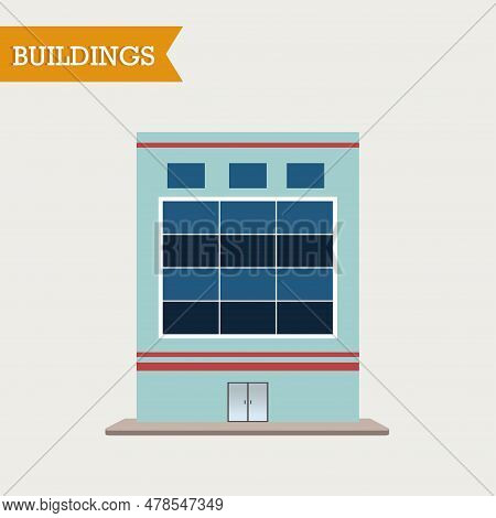 Isolated Colored Building Icon Image Vector Illustration