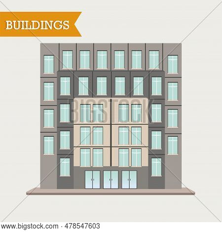 Isolated Colored Building Icon Image Vector Illustration