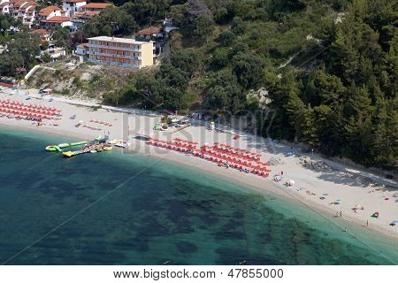 Valtos-Strand in der Nähe von Parga in Griechenland