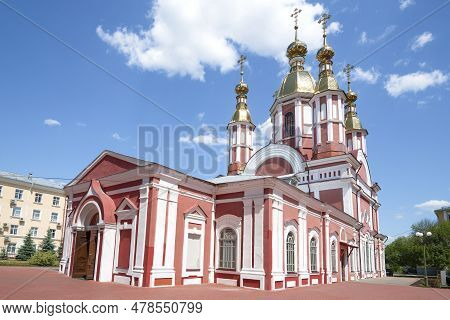 The Ancient Church Of John The Baptist In The Kazansky Bogorodichny Monastery On A Sunny June Day. T