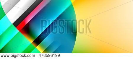 Trendy Simple Fluid Color Gradient Abstract Background With Dynamic Line Effect. Vector Illustration