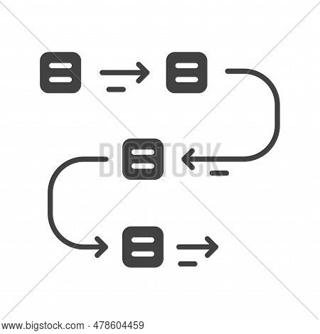 Direction Icon Image. Suitable For Mobile Application.