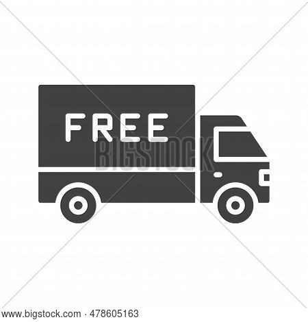 Free Delivery Icon Image. Suitable For Mobile Application.
