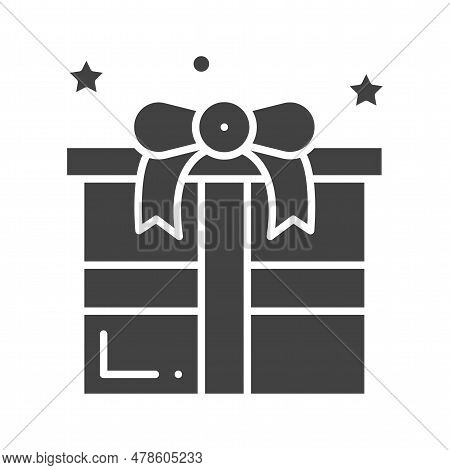 Gift Box Icon Image. Suitable For Mobile Application.