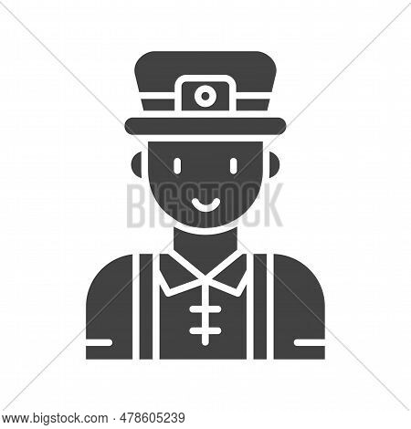 Ginger Man Icon Image. Suitable For Mobile Application.