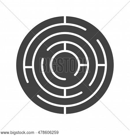 Maze Icon Image. Suitable For Mobile Application.