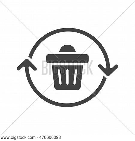 Recycle Icon Image. Suitable For Mobile Application.
