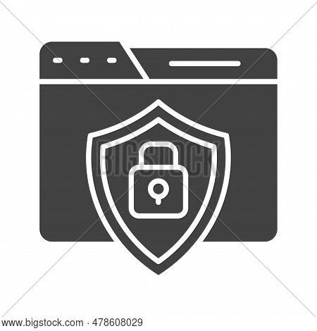 Web Security Icon Image. Suitable For Mobile Application.