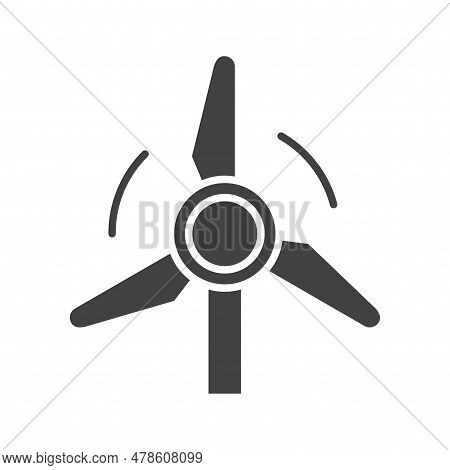 Wind Turbine Icon Image. Suitable For Mobile Application.