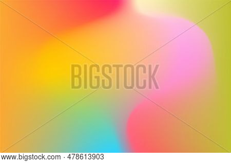 Abstract Gradient Colors Flowing Background Design. Vector Illustration