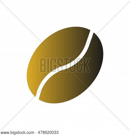 Coffee Bean Icon On A White Background. Vector - Stock Vector