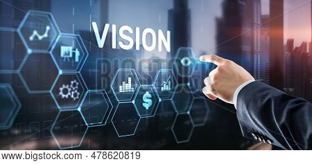 Vision Direction Future Business Inspiration Motivation Concept