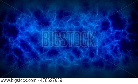 Blue Transient Electric Storm Effect Background Abstract Concept