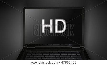 HD Quailty Theme es Visualiza en la pantalla del ordenador portátil