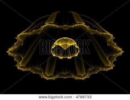 Absztrakt Design - sárga medúza (medúza)