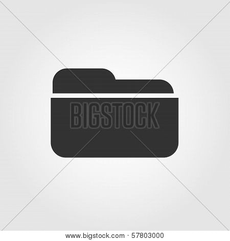 Folder icon, flat design