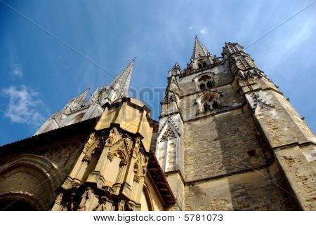 Low Angle View Bayonne Kathedrale