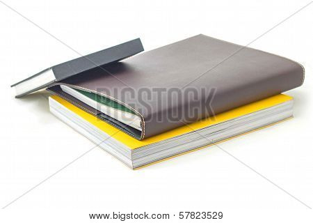 Stack Of Book Isolated On White