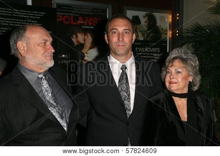 Tom Druilhet and his parents  at the Charity Screening of 'Polanski Unauthorized' to Benefit the Children's Defense League. Laemmle Sunset 5 Cinemas, West Hollywood, CA. 02-10-09