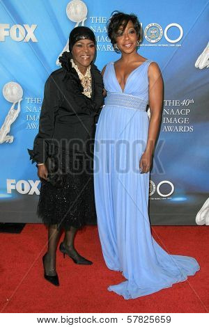 Cicely Tyson and Tichina Arnold at the 40th NAACP Image Awards. Shrine Auditorium, Los Angeles, CA. 02-12-09
