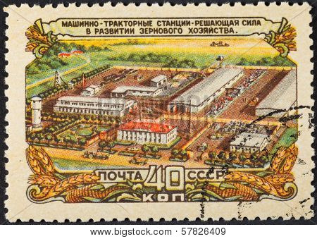 Machine And Tractor Station In Soviet Russia