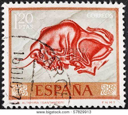 Rock Paintings In The Caves Of Spain