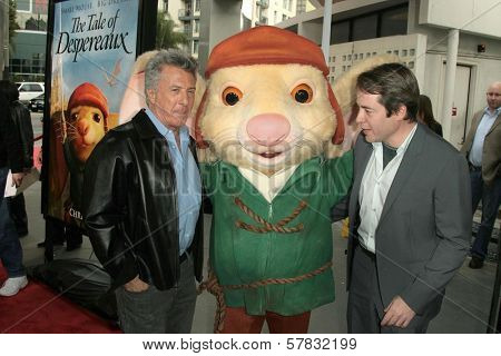 Dustin Hoffman and Matthew Broderick   at the World Premiere of 'The Tale of Despereaux'. Arclight Hollywood, Hollywood, CA. 12-07-08