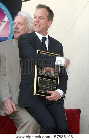 Donald Sutherland and Kiefer Sutherland   at the Ceremony Honoring Kiefer Sutherland with the 2,377th Star on the Hollywood Walk of Fame. Hollywood Boulevard, Hollywood, CA. 12-09-08