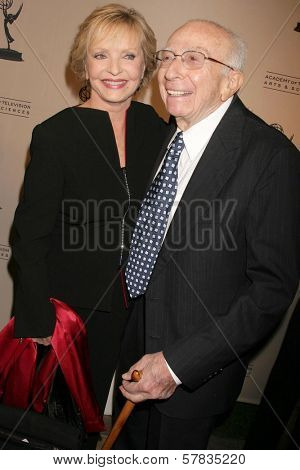 Florence Henderson and Sherwood Schwartz   at the Academy of Television Arts & Sciences Hall of Fame Ceremony. Beverly Hills Hotel, Beverly Hills, CA. 12-09-08