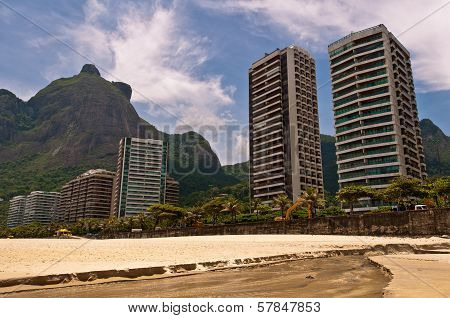Tropical Sao Conrado Beach in Rio de Janeiro