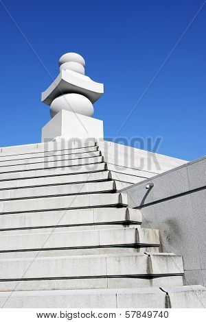Crematory tower of Japanese style