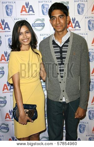 Freida Pinto and Dev Patel  at BAFTA-LA's 15th Annual Awards Season Tea Party. Beverly Hills Hotel, Beverly Hills, CA. 01-10-09
