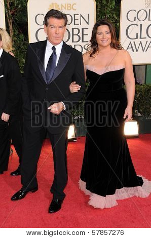 Pierce Brosnan and Keely Shaye Smith at the 66th Annual Golden Globe Awards. Beverly Hilton Hotel, Beverly Hills, CA. 01-11-09
