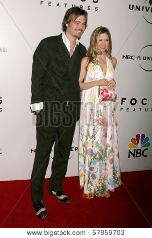 Christopher Backus and Mira Sorvino  at the NBC, Universal and Focus Features Golden Globe Awards After Party. Beverly Hilton Hotel, Beverly Hills, CA. 01-11-09