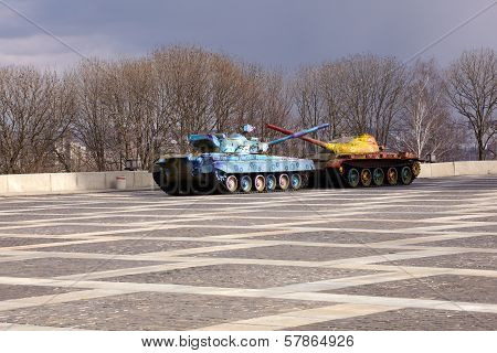 Hippy Tanks In Kiev, Ukraine