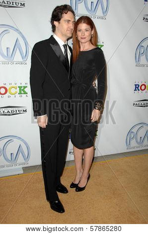 Daniel Zelman and Debra Messing at the 20th Annual Producers Guild Awards. Hollywood Palladium, Hollywood, CA. 01-24-09